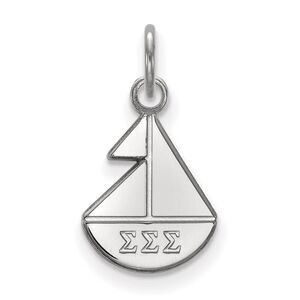 Sterling Silver Sigma Sigma Sigma XS (Tiny) Charm or Pendant